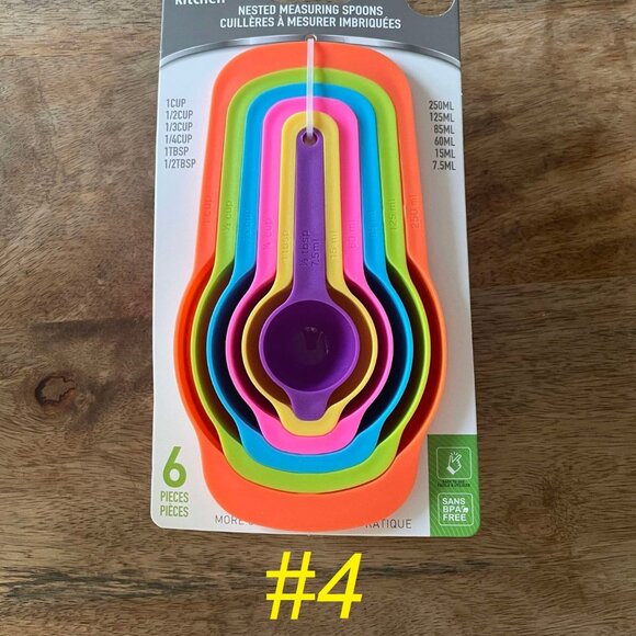 5/$20 NEW Colorful Nested Measuring Cups Set #4 - Picture 2 of 5